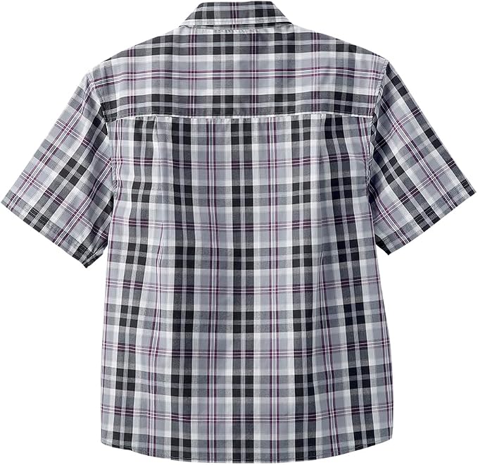 Silverts Men’s Adaptive Clothing Magnetic Button Shirt, Assisted Dressing Short Sleeve Top for Elderly, Rehab & Care Wear