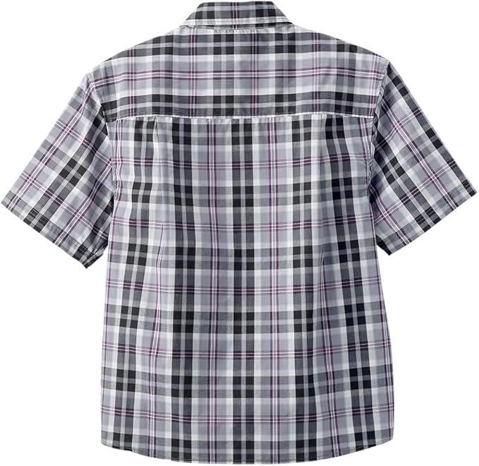 Silverts Men’s Adaptive Clothing Magnetic Button Shirt, Assisted Dressing Short Sleeve Top for Elderly, Rehab & Care Wear