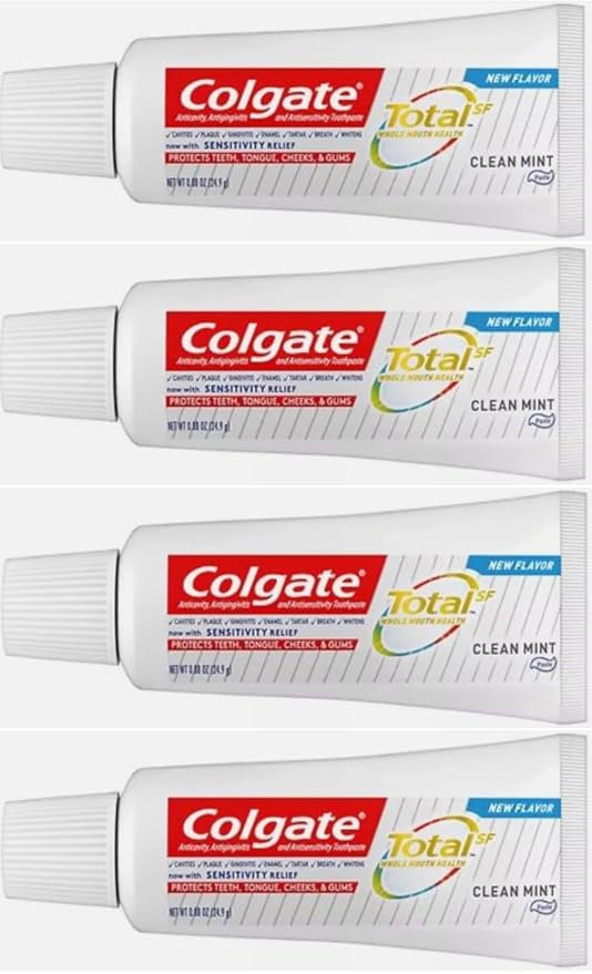 Colgate Total Clean Mint Toothpaste 0.88 oz ( Pack of 4)