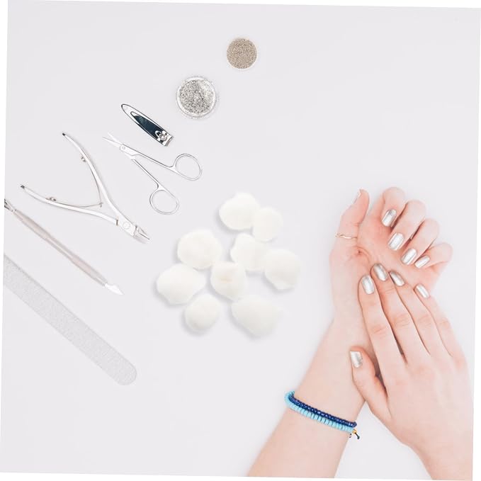 500g Soft Absorbent Cotton Balls Pure Cotton Nail Gel Polish Remover for Beauty Care