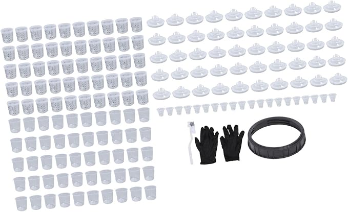 Disposable Paint Sprayer Bottle System Kit 50PCS 20 oz 600 ml Liners Lids with Hard Cup and Sealing Plugs for HVLP Spray Guns and Automotive Painting