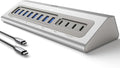 Gitfos Powered USB Hub,15 in 1 USB 3.2 Hub, USB C Hub with PD 100W, USB C 45W Charge, 10Gbps Data, 8 USB A, 65W Power Adapter, 3.3FT Cable, Aluminum USB Hub for PC, Laptop, Mac, Mac mini, iMac, iPad