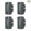 Greatalent 4Pack Home Security Door Reinforcement Lock Childproof, Door Lock for Kid Safety, Door Latch Stopper for Front Door Inside Top of Door, Aluminum Construction Finish