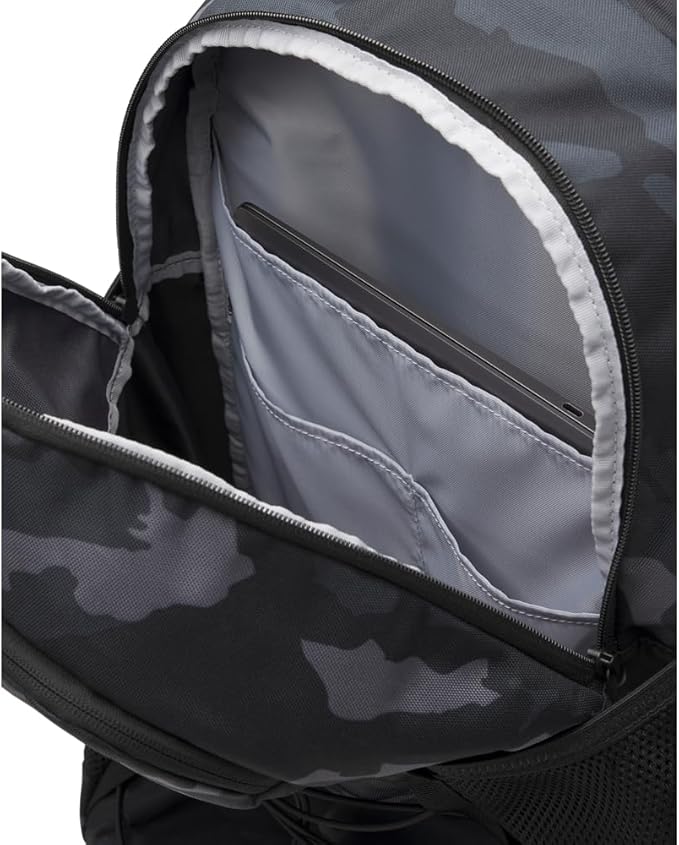Under Armour Unisex Hustle Sport 6.0 Backpack, (002) Black/Metallic Black, One Size Fits Most