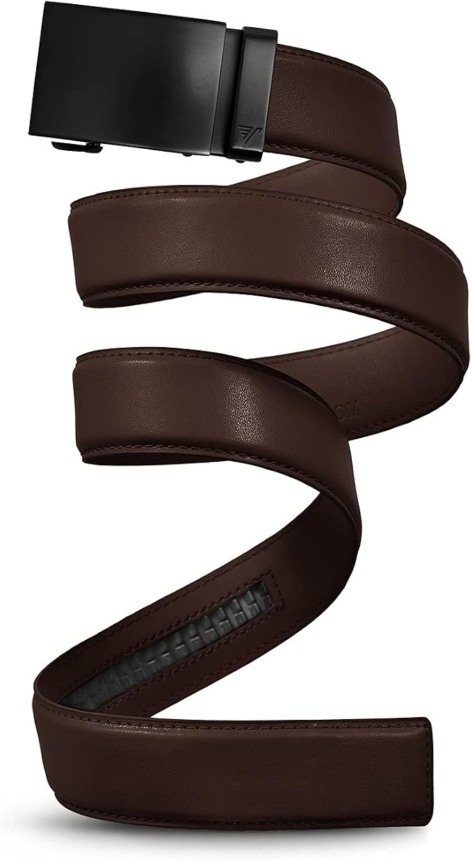 Mission Belt Men's Leather Ratchet Belt, 40mm Metal Collection