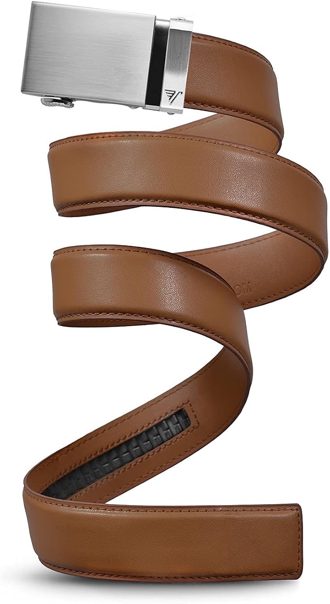 Mission Belt Men's Leather Ratchet Belt, 40mm Metal Collection
