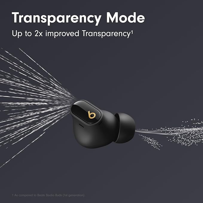Beats Studio Buds + - Black / Gold with AppleCare+ (2 Years)