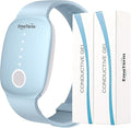 EmeTerm Fashion Anti-Nausea Wristband Relieve Morning Motion Travel Sickness Rechargeable Drug Free Bands without Side Effects - Extra 2pack Conductive Gel (Blue - Extra 2pack Conductive Gel)