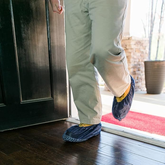 ShuBee Original Disposable, Extra-Large Boot and Shoe Covers, Thicker & Stronger, Durable Protection for Floors - 50 Pairs