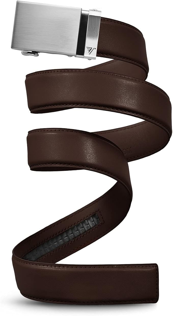 Mission Belt Men's Leather Ratchet Belt, 40mm Metal Collection