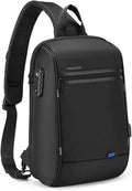 Kingsons Laptop Sling Backpack Anti Theft Bag,Hiking Daypack 13 Inch Waterproof Nylon Travel Bags for Men, Single Shoulder Camping Dayback with USB Charging Port for Traveling