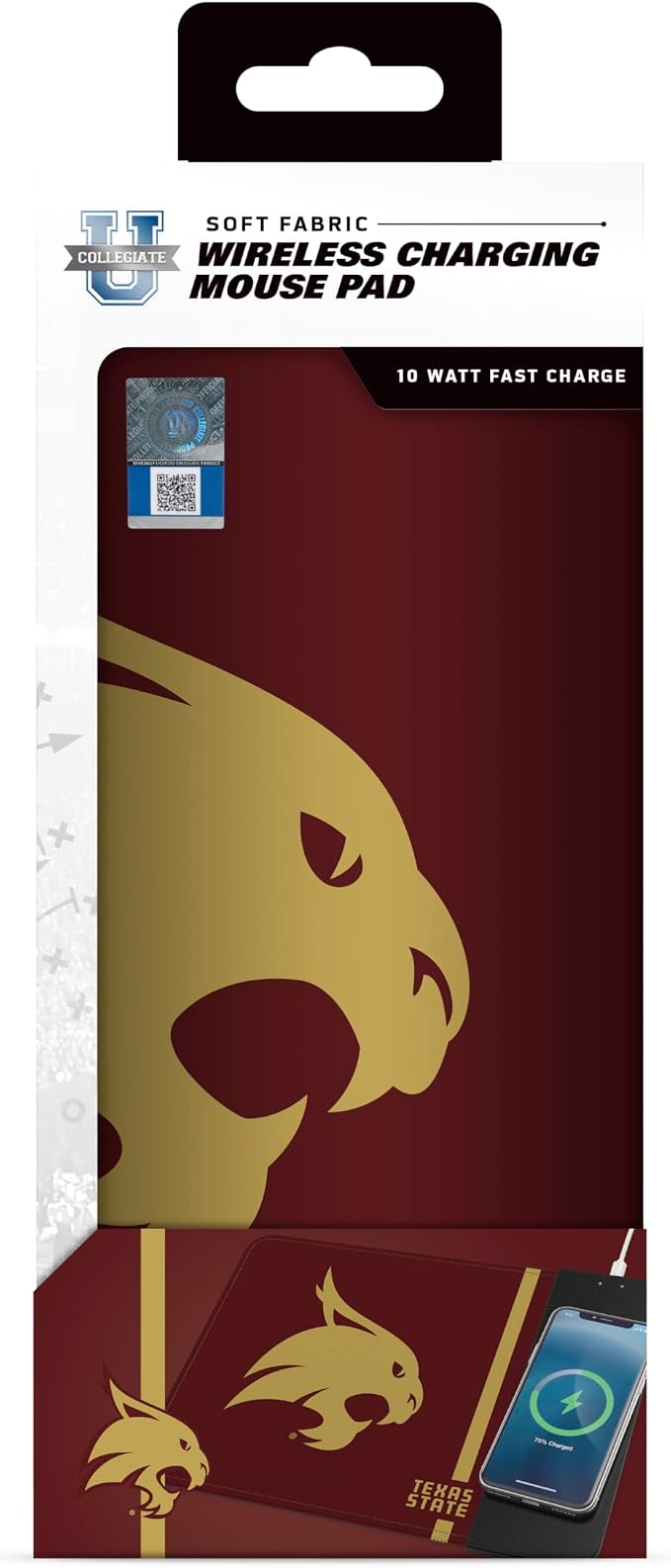 SOAR NCAA Unisex Cell Phone Wireless Charging Mouse Pad