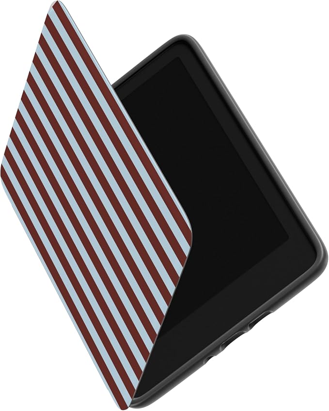 Casely Kindle Case | Sunday in Brooklyn | Blue Stripes | Compatible with 7” Kindle Colorsoft and 7” Kindle Paperwhite (12th Gen)