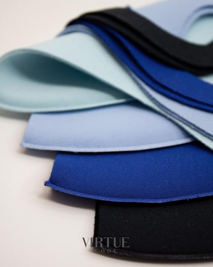 Virtue Code Second Skin Cloth Face Mask Pack. 4 Buttery Soft Masks Washable Fabric