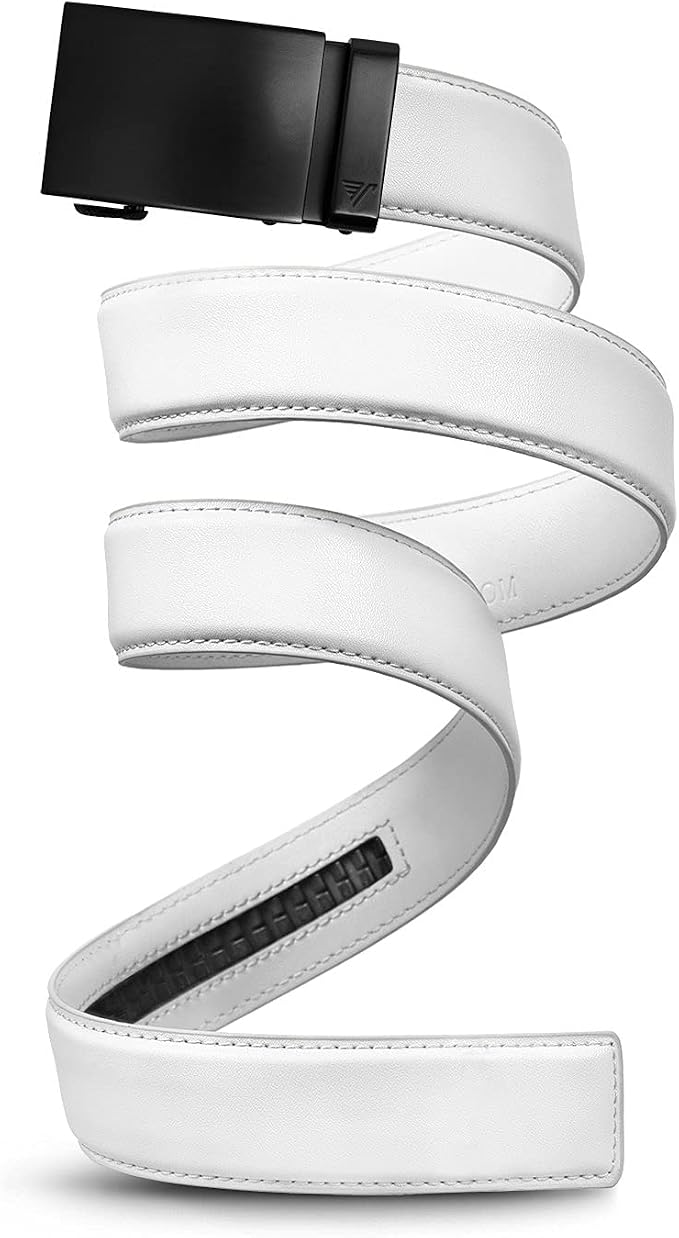 Mission Belt Men's Leather Ratchet Belt, 40mm Metal Collection