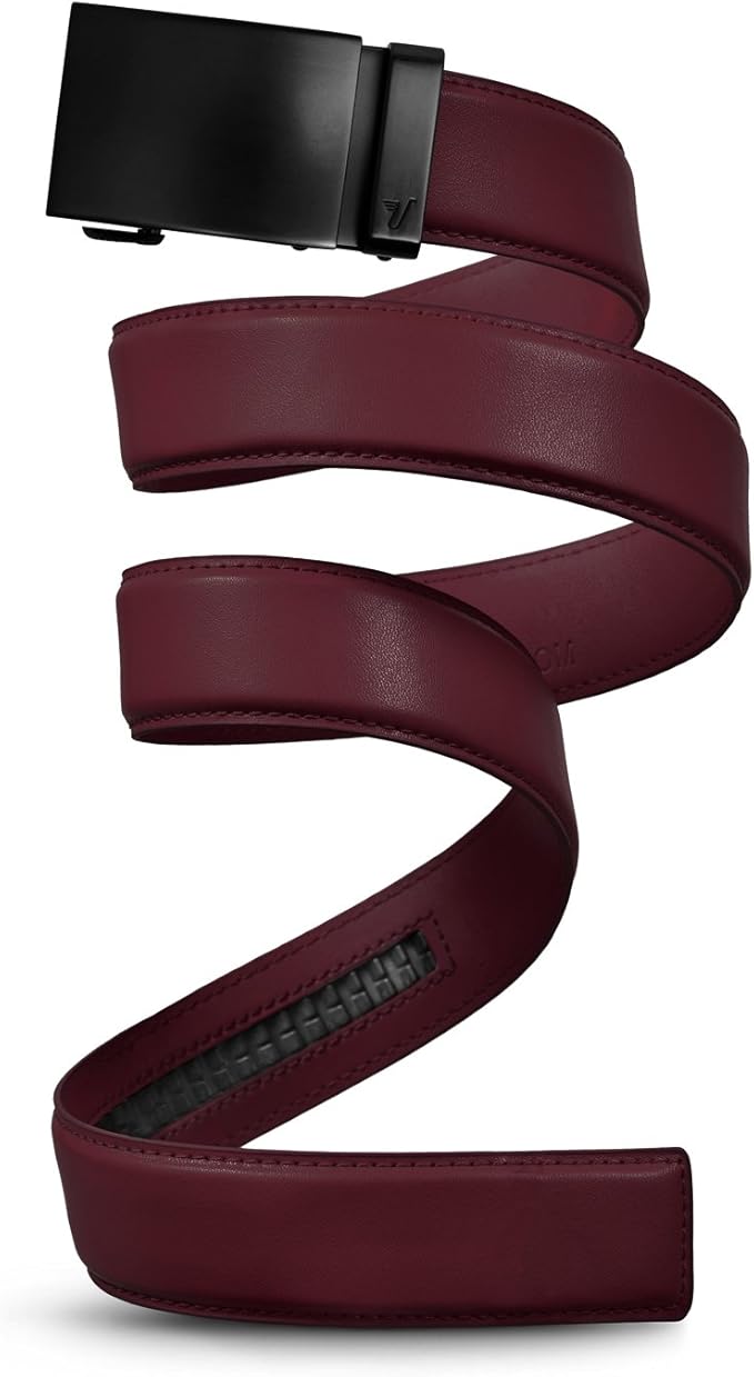 Mission Belt Men's Leather Ratchet Belt, 40mm Metal Collection