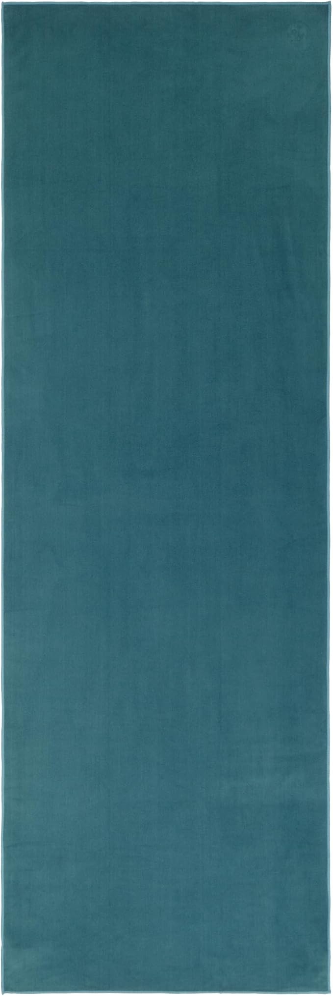 Manduka eQua Hot Yoga Mat Towel - 71" | Rapid Moisture Activated Grip | Ultra Soft Microfiber | Quick Dry | Lightweight, Travel Friendly Mat Layer | 71 x 24 inches | Sage Solid