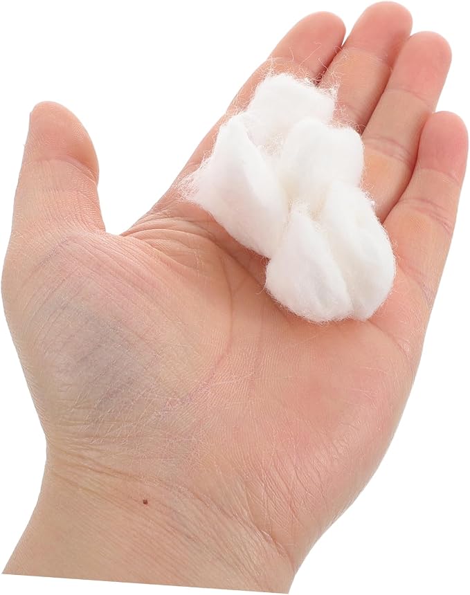Outanaya 500g Absorbent Cotton Balls Soft Pure Cotton for Nail Polish Makeup Cleaning