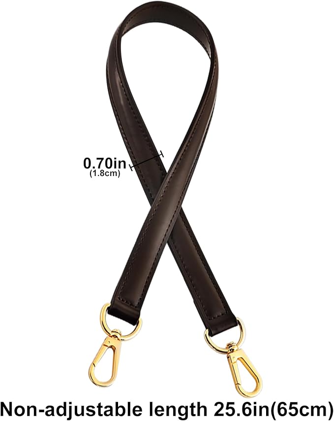 jiesinlov Vachetta Leather Replacement Straps Purse Shoulder Strap Accessories for Graceful Hobo Speedy25 30 Alma And Dauphine pochette neno Bags (W0.7in,L25.6in-Coffee)
