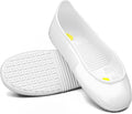 LG01 Crews Crew Guard Fuel oil Resistant (FO) Shoe Covers- CE/ASTM Anti-slip & Waterproof Rubber Overshoes for Work, Non-Slip Safety Protectors for Kitchen/Medical/Industry (White, S(US Women 3-5）)