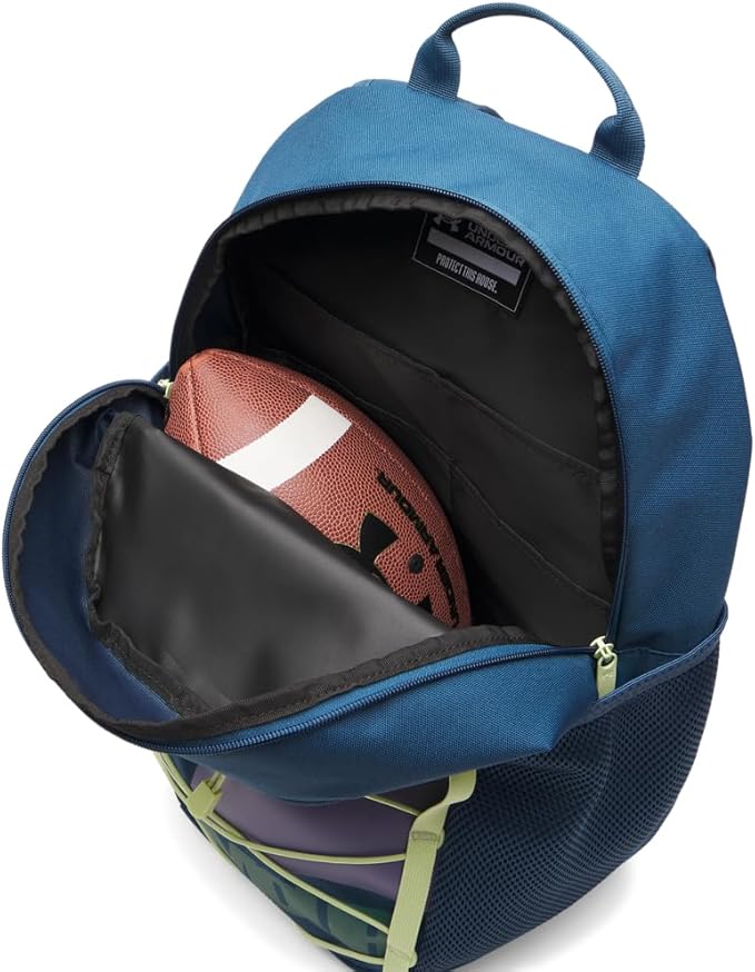 Under Armour Unisex Hustle Sport 6.0 Backpack, (498) Wham Blue/Wham Blue/Fade Green, One Size Fits Most