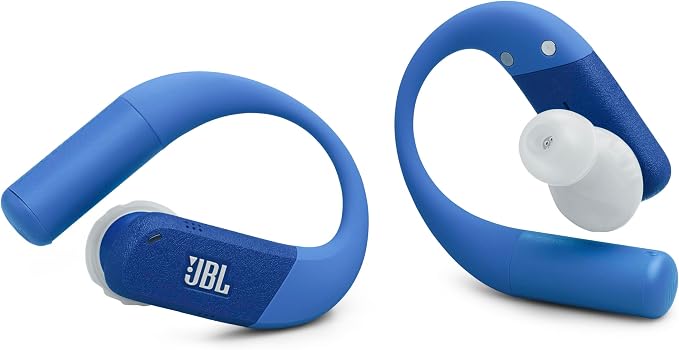 JBL Endurance Peak 4 - True Wireless Noise Cancelling Sport Earbuds, Up to 48Hrs Total Playback, Water & dust Proof (IP68), Secure fit with TwistLock™ Design, & 6 mics for Perfect Calls (Blue)