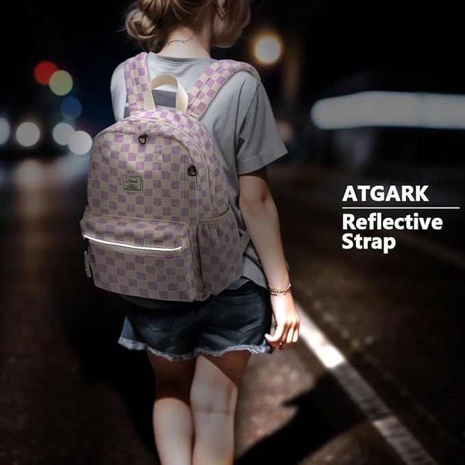 atgark Corduroy Toddler Backpack for Girls 2-5: Preschool Backpack for Girls