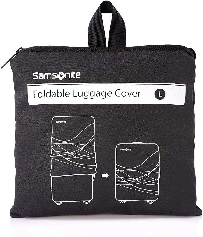 Samsonite Printed Luggage Cover, Black, Large