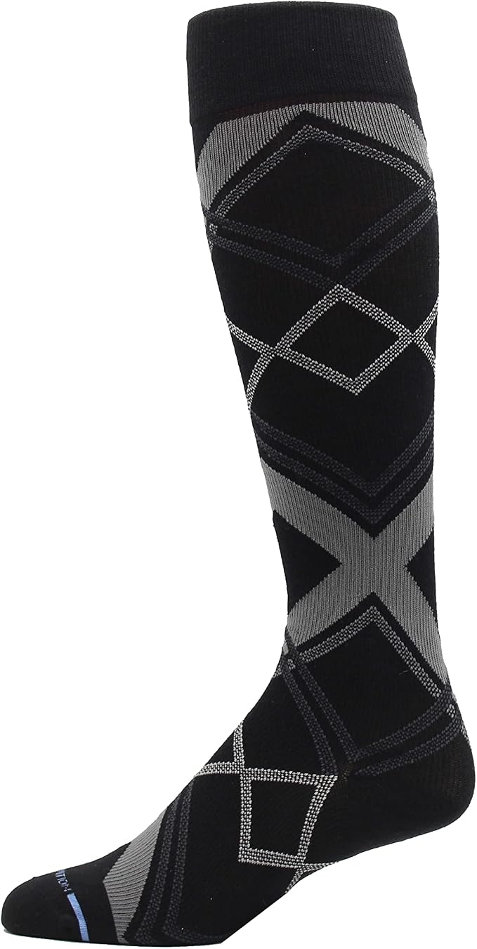 Dr. Motion 4 Pairs Men's Athletic Traveler Graduated Compression Knee High Socks