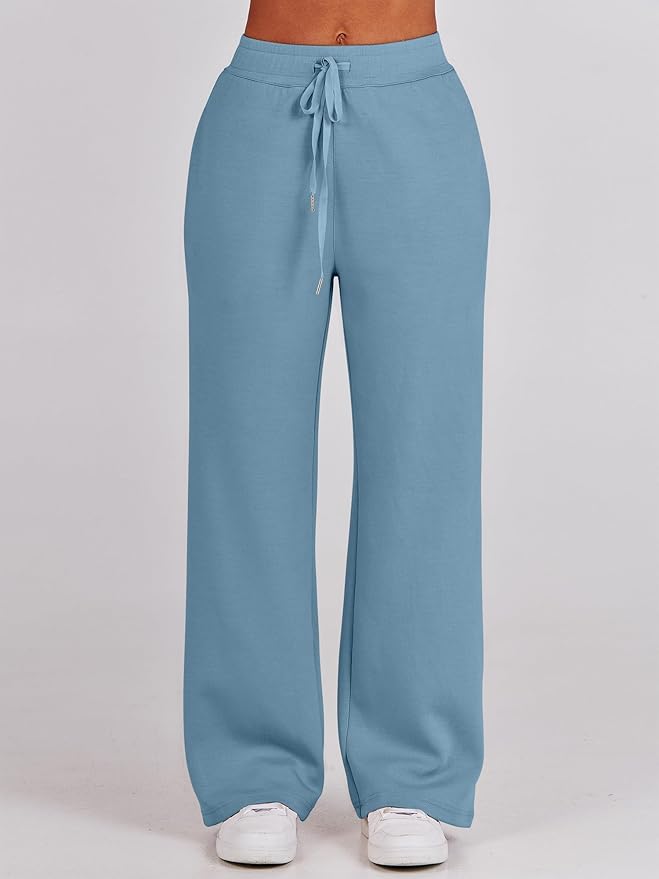 ANRABESS Women’s 2 Piece Outfits Half Zip Sweatshirt & Wide Leg Pants Airport Travel Lounge Matching Sets Sweatsuits Clothing