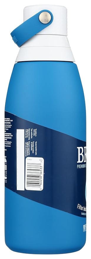 Brita Resolution Bottle, Premium Filtering Bottle Hard Sided 26oz, Marina Coral, Includes Brita Swag, 1 Count