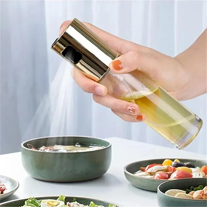 Portable Spray Type Liquid Storage Bottle, Handheld Sprayer Container(Gold)