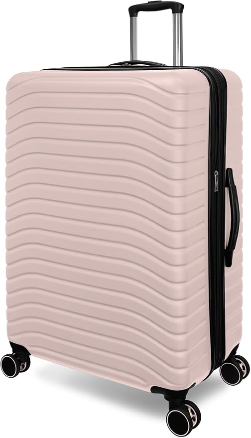 Everest Expandable Hardsided Spinner (Pink, 28-Inch Checked Large)