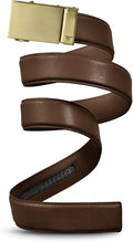 Mission Belt Men's Leather Ratchet Belt, 40mm Metal Collection