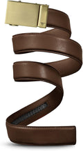 Mission Belt Men's Leather Ratchet Belt, 40mm Metal Collection