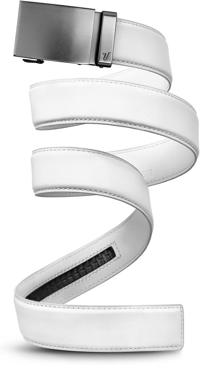 Mission Belt Men's Leather Ratchet Belt, 40mm Metal Collection