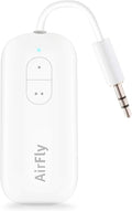 Twelve South AirFly Duo Bluetooth 5.0 Transmitter for TV/Airplane to 2 Wireless Headphones – Wireless Adapter for AirPods, Airplane, Car, Gym, Home, Use with Any 3.5 mm Audio Jack