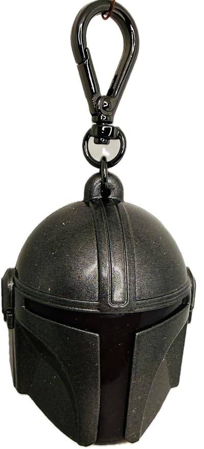 Bath & Body Works Silver Metallic Light-Up Helmet PocketBac Holder – Hand Sanitizer Case Clip