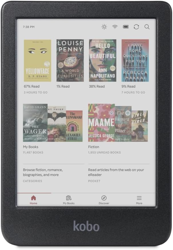 Kobo Clara Colour eReader with Case Bundle (Cobalt Blue Basic SleepCover, Case + AC Bundle)