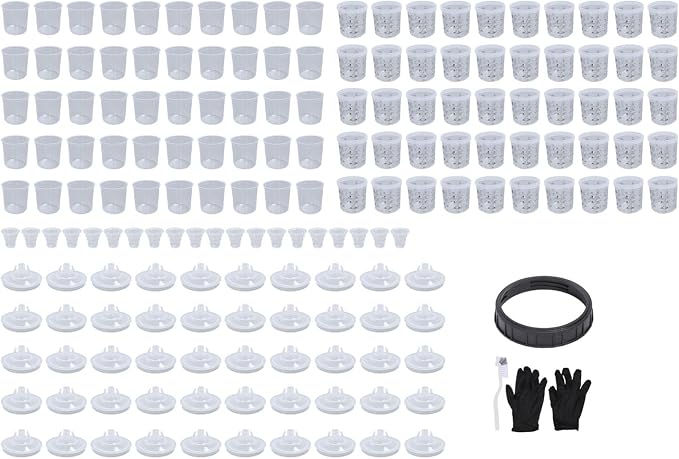 Disposable Paint Sprayer Bottle System Kit 50PCS 20 oz 600 ml Liners Lids with Hard Cup and Sealing Plugs for HVLP Spray Guns and Automotive Painting