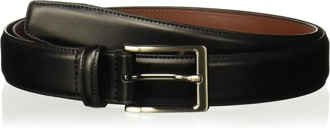 Perry Ellis Men's Portfolio Amigo Faux Leather Dress Belt With Genuine Leather Lining (Available in Big & Tall)
