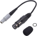 Aviation Headset Adapter 6pin to 5pin XLR High Density Sponge Helicopter Headset Adapter Shielded Wire Portable Lightweight for Aircraft Earphone Transfer ABS Sponge 30cm