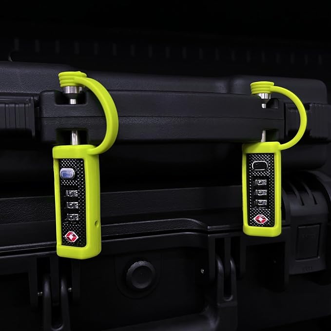 LAFENLIN TSA Approved Firearm Travel Case Locks, Gun Case Hard Pistol Cases Lock Gun Carrying Case Lock, Cut-Proof Case TSA Padlocks for Rifles/Revolver/Handgun/Camera Hard Cases