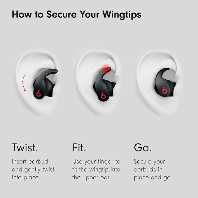 Beats Fit Pro - True Wireless Noise Cancelling Earbuds - Beats Black with AppleCare+ (2 Years)
