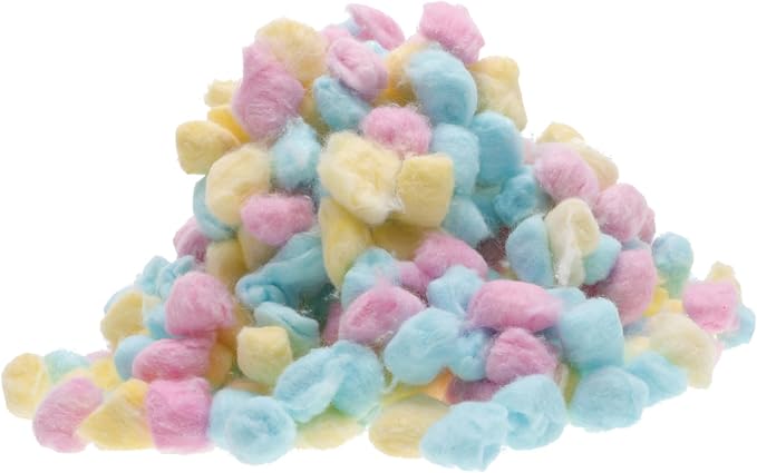 1Pack Colored Cotton Balls for Newborn Face Cleaning Soft Absorbent Cotton Balls for Makeup Removal and Crafts
