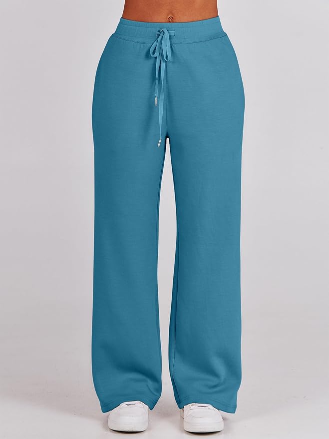 ANRABESS Women’s 2 Piece Outfits Half Zip Sweatshirt & Wide Leg Pants Airport Travel Lounge Matching Sets Sweatsuits Clothing