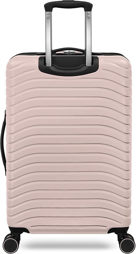 Everest Expandable Hardsided Spinner (Pink, 24-Inch Checked Medium)