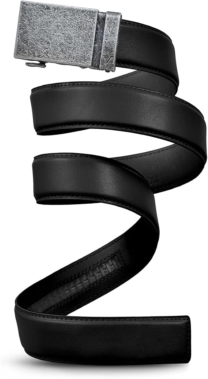 Mission Belt Men's Leather Ratchet Belt, 40mm Metal Collection