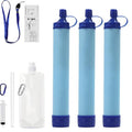 Water Filter, Survival Filtration Portable Gear, Emergency Preparedness, Supply for Drinking Hiking Camping Team Family Outing (3PCS)