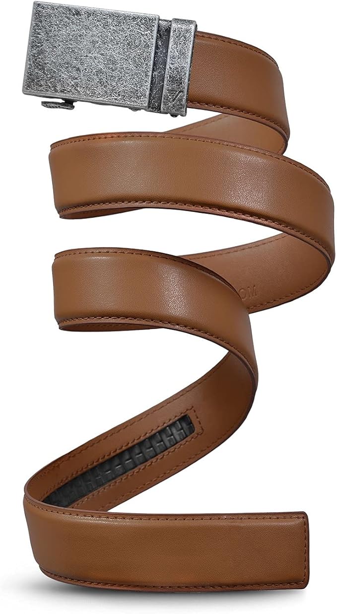 Mission Belt Men's Leather Ratchet Belt, 40mm Metal Collection